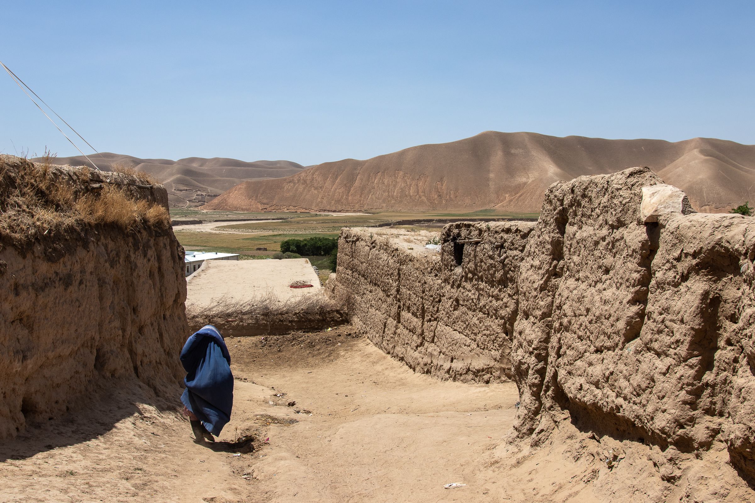 Arid landscape in rural Afghanistan.